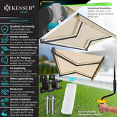 Elektrische Luifel - Zonnescherm - 250x200cm - Beige - KESSER®
